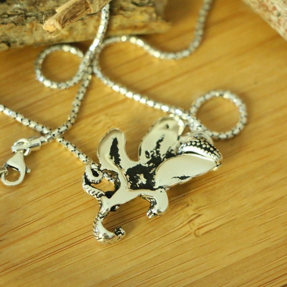 Sterling Silver EAGLE & COBRA Men's Necklace - Picture 6 of 8